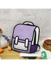 Городской рюкзак "Комикс" цвет фиолетовый