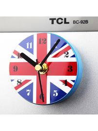 Магнитные часы на холодильник "Британский флаг"