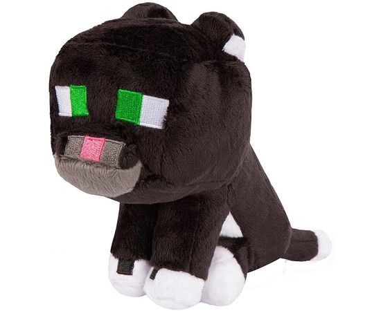 Плюшевая игрушка Чёрный кот из Minecraft 16 см
