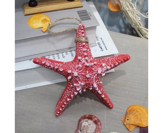 Морская звезда декоративная красная 16 см