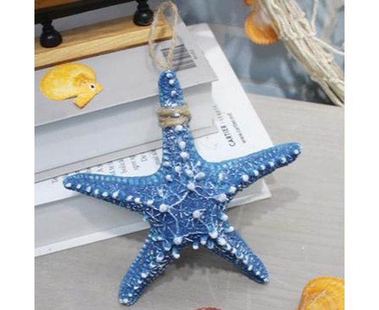 Морская звезда декоративная синяя 13 см
